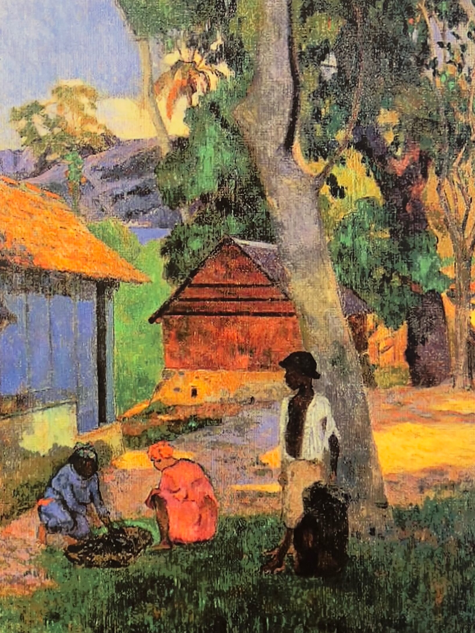 Le 02/11/2023 Musée Paul Gauguin - Tableau "Près des cabanes".